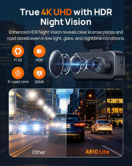 70mai Dash Cam 4k A810 Lite
