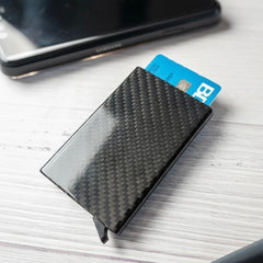 Carbon Fiber Card Holder and Money Clip Slide