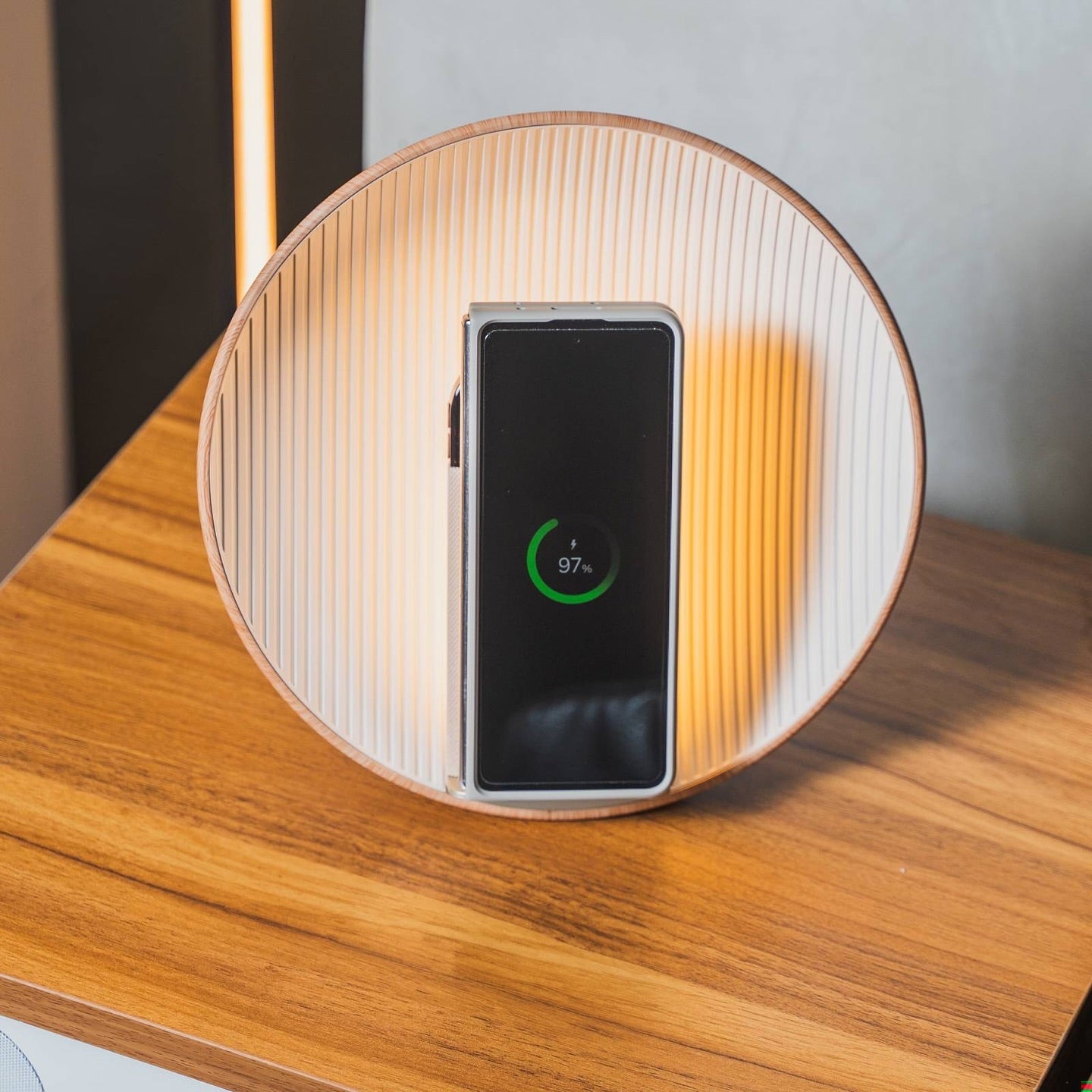Wireless Charging Music Shell Lamp