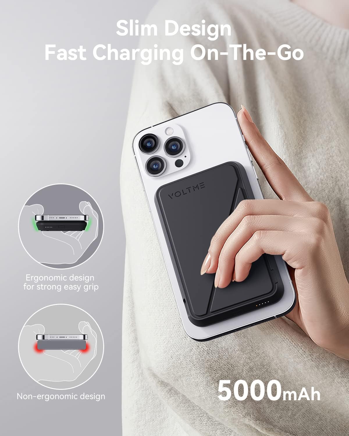 Voltme MagPak 5000 mAh Power Bank