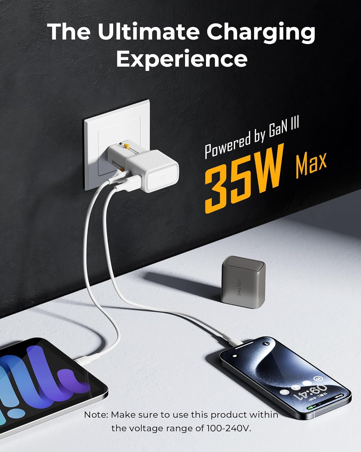 Voltme Vito Go 35W Travel Adapter