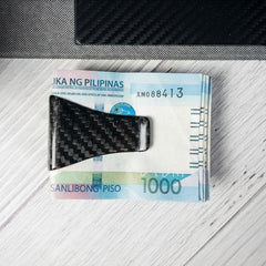 Carbon Fiber Card Holder and Money Clip Push