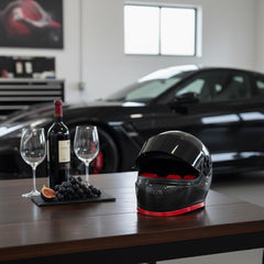 Carbon Fiber Ashtray Helmet
