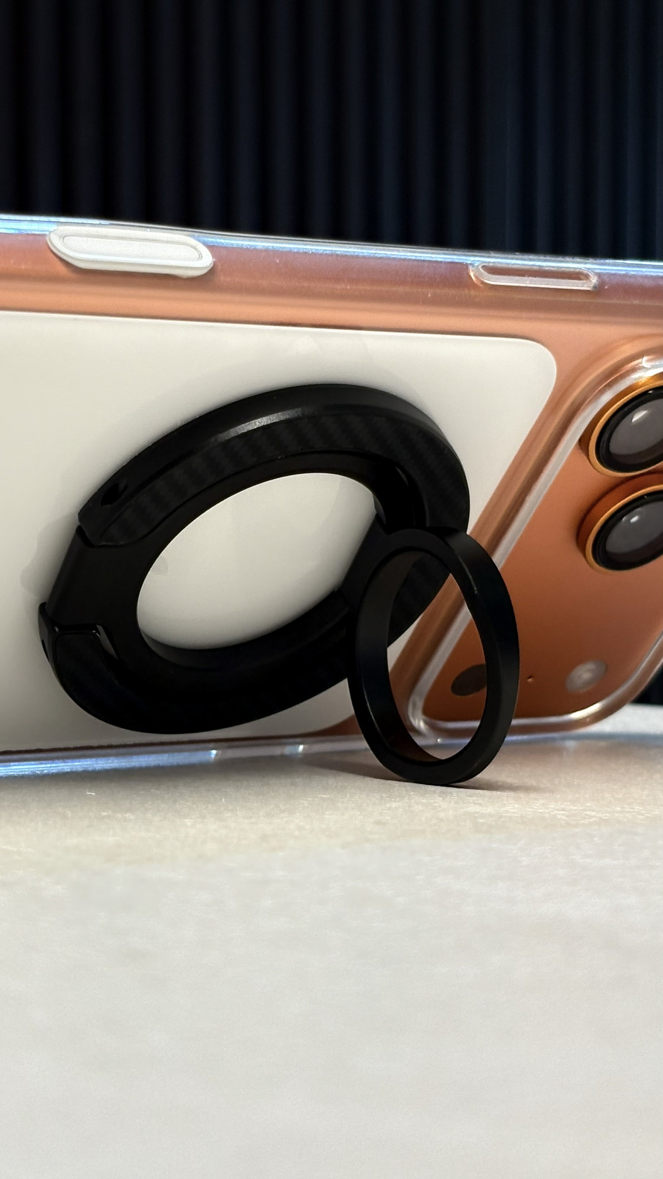 Carbon Fiber Magnetic Phone Ring Holder