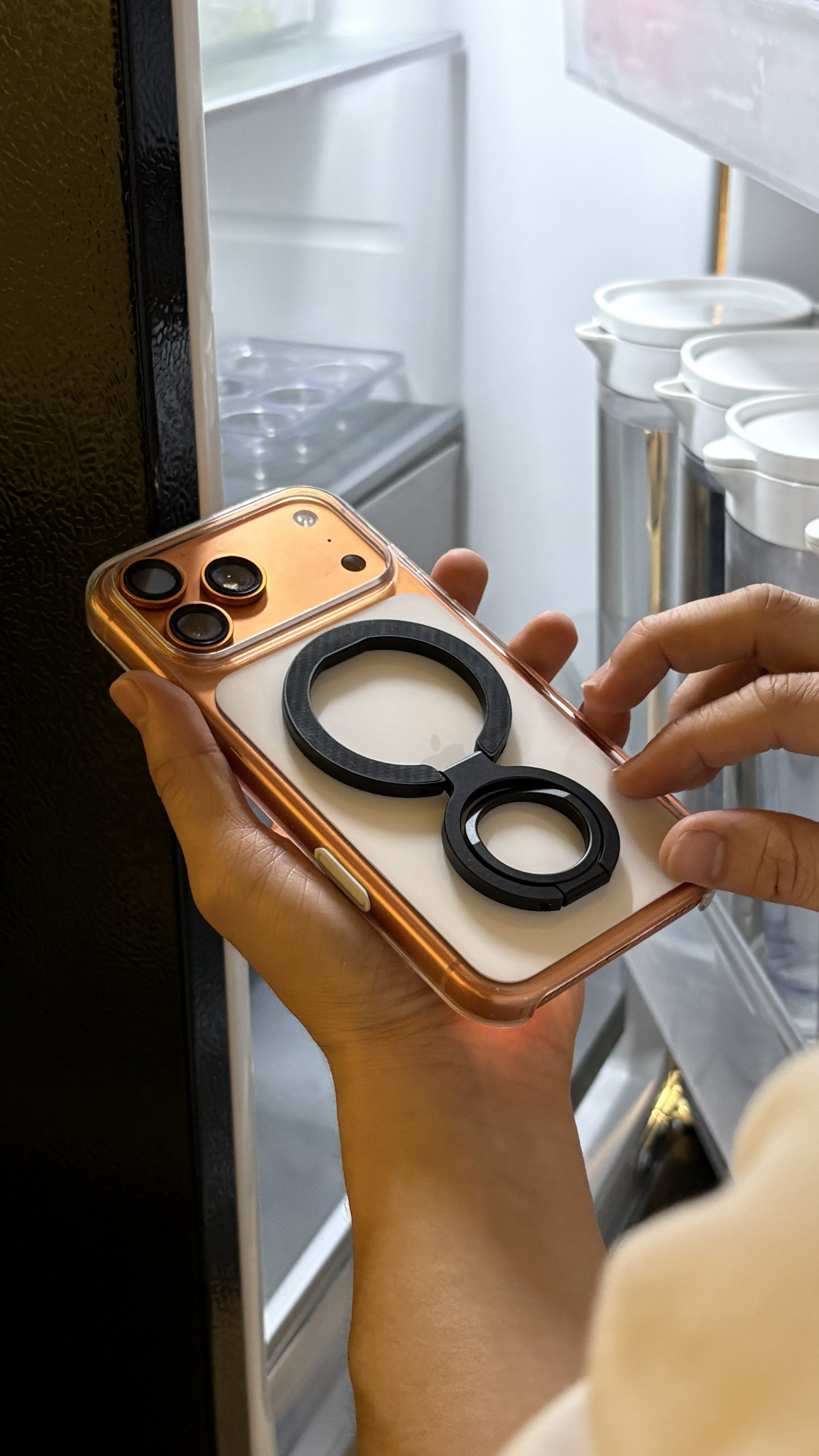 Carbon Fiber Magnetic Phone Ring Holder