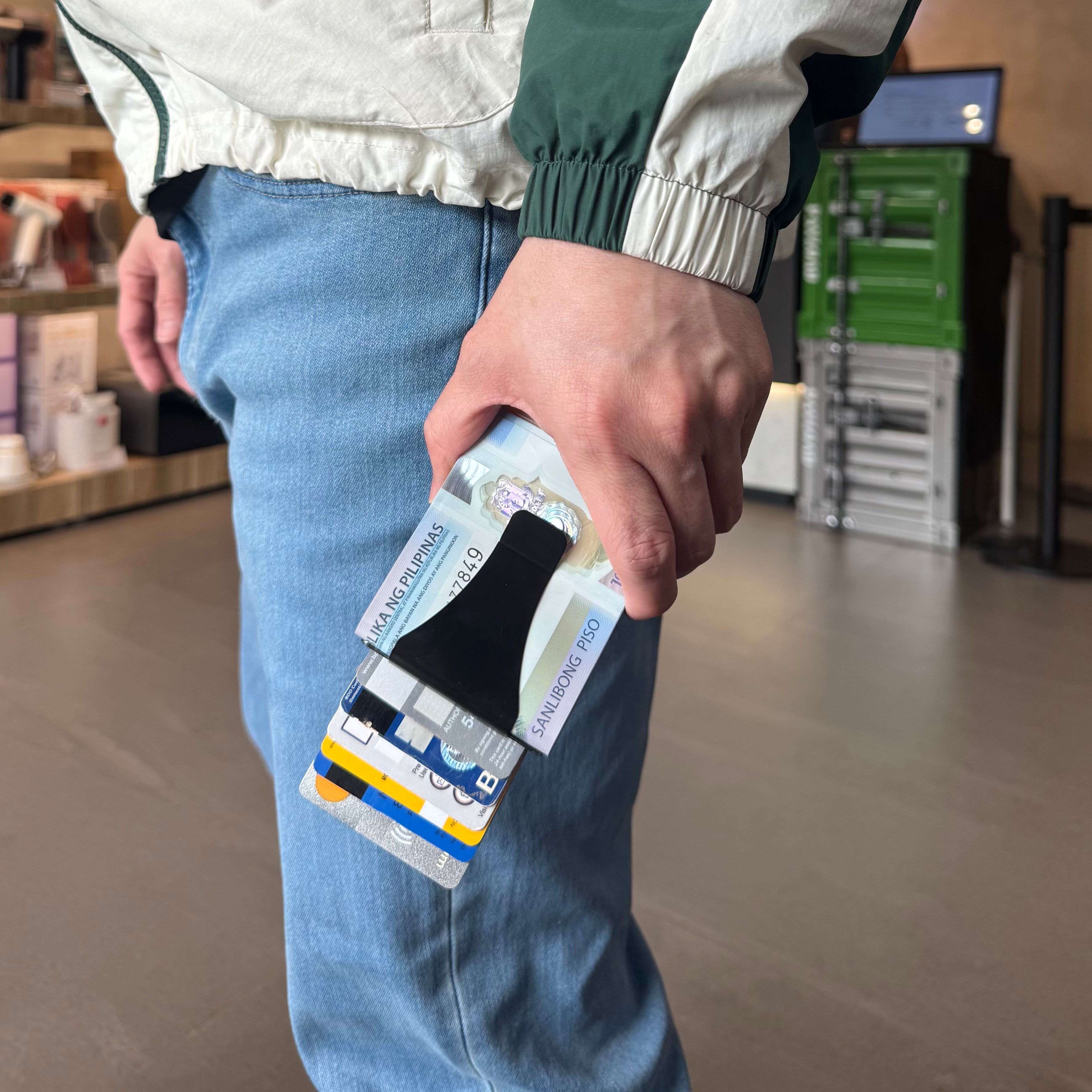 Carbon Fiber Card Holder and Money Clip Slide