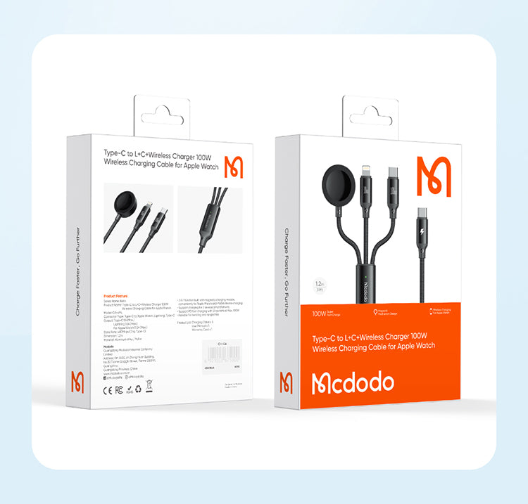 McDodo Type C L+C+ Wireless Charger 100w