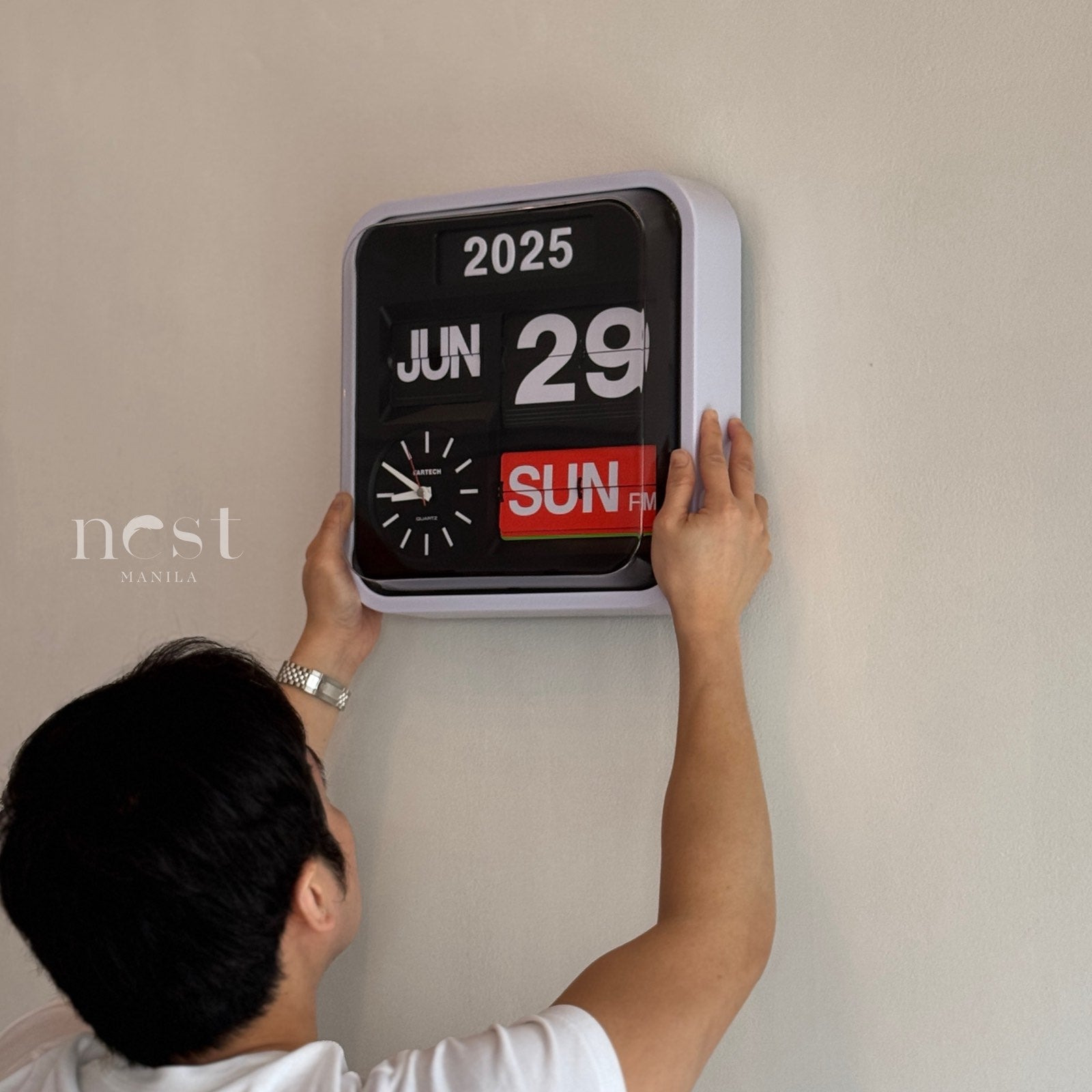 Fartech Auto Calendar Flip Clock