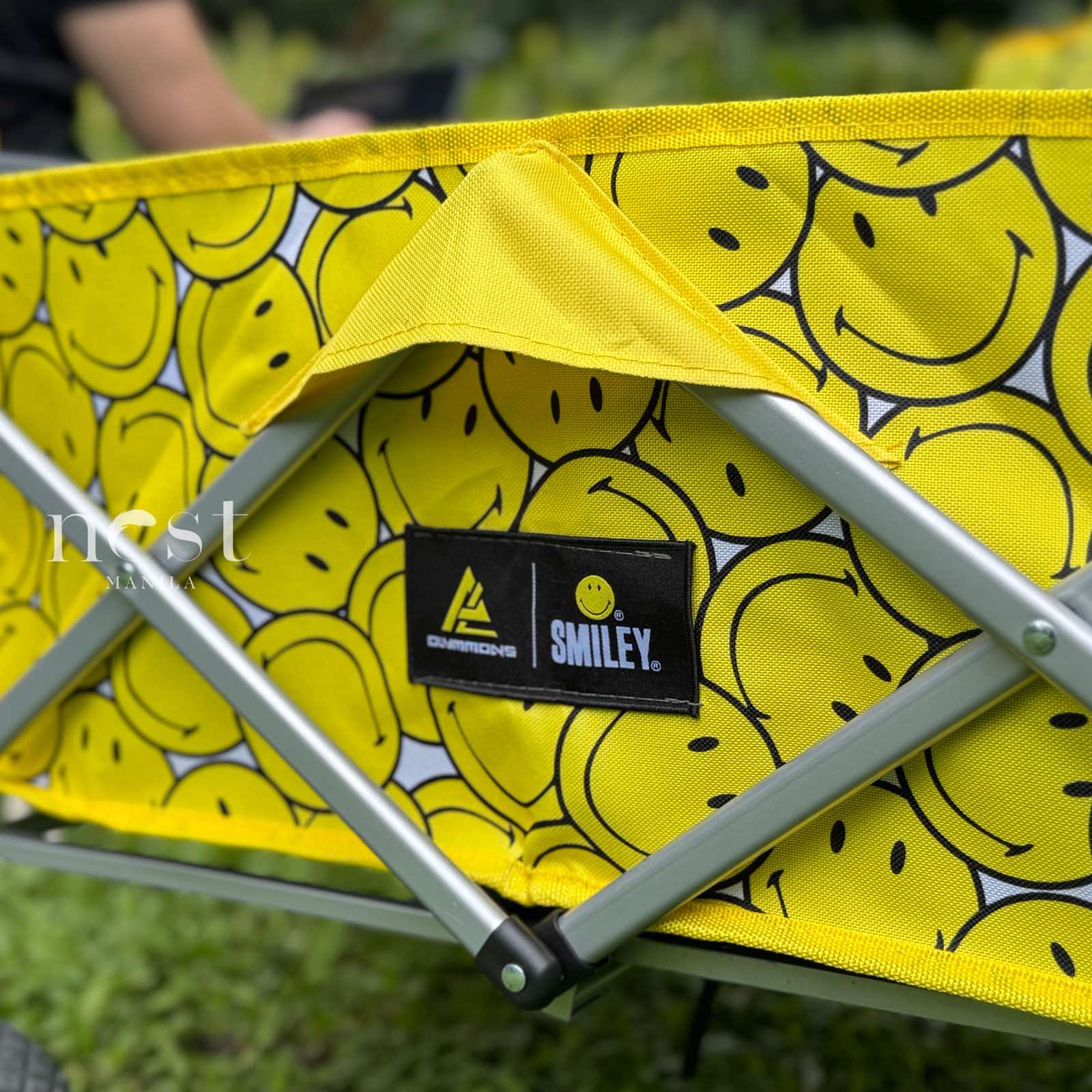 Smiley X Olymmons | Camping Table & Chair | Foldable Camping Trolley