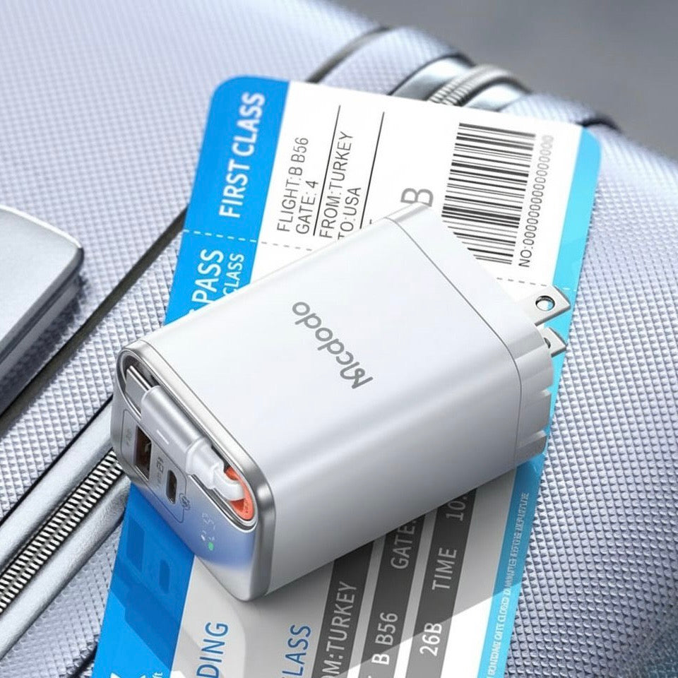 Mcdodo 67W GaN Charger with Built-in Retractable Cable