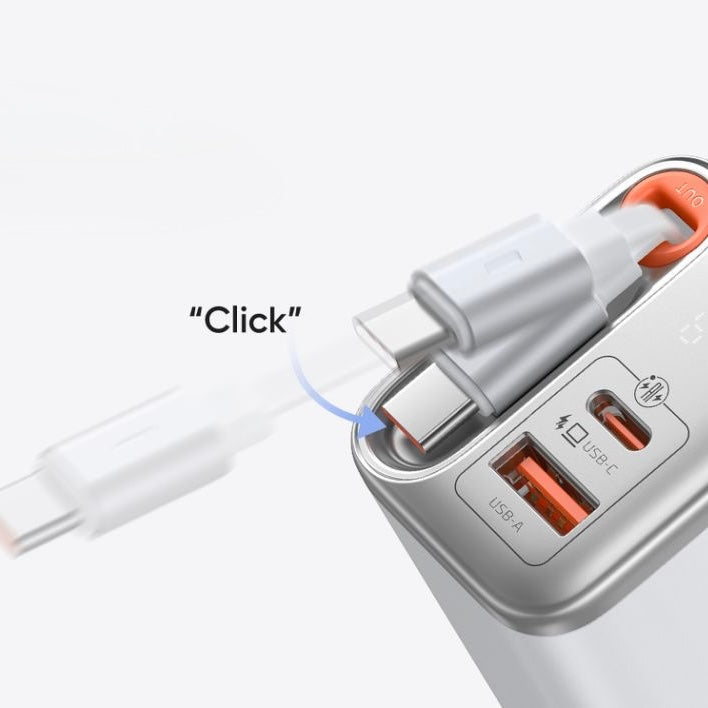 Mcdodo 67W GaN Charger with Built-in Retractable Cable