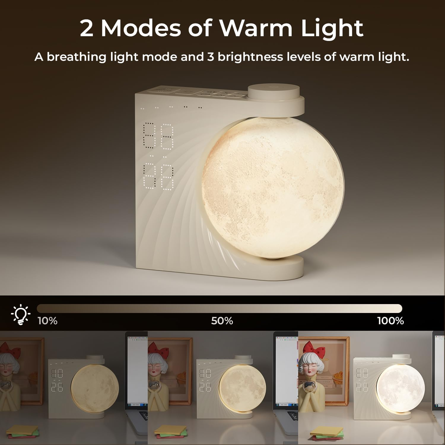 Ezvalo Moon Light Clock