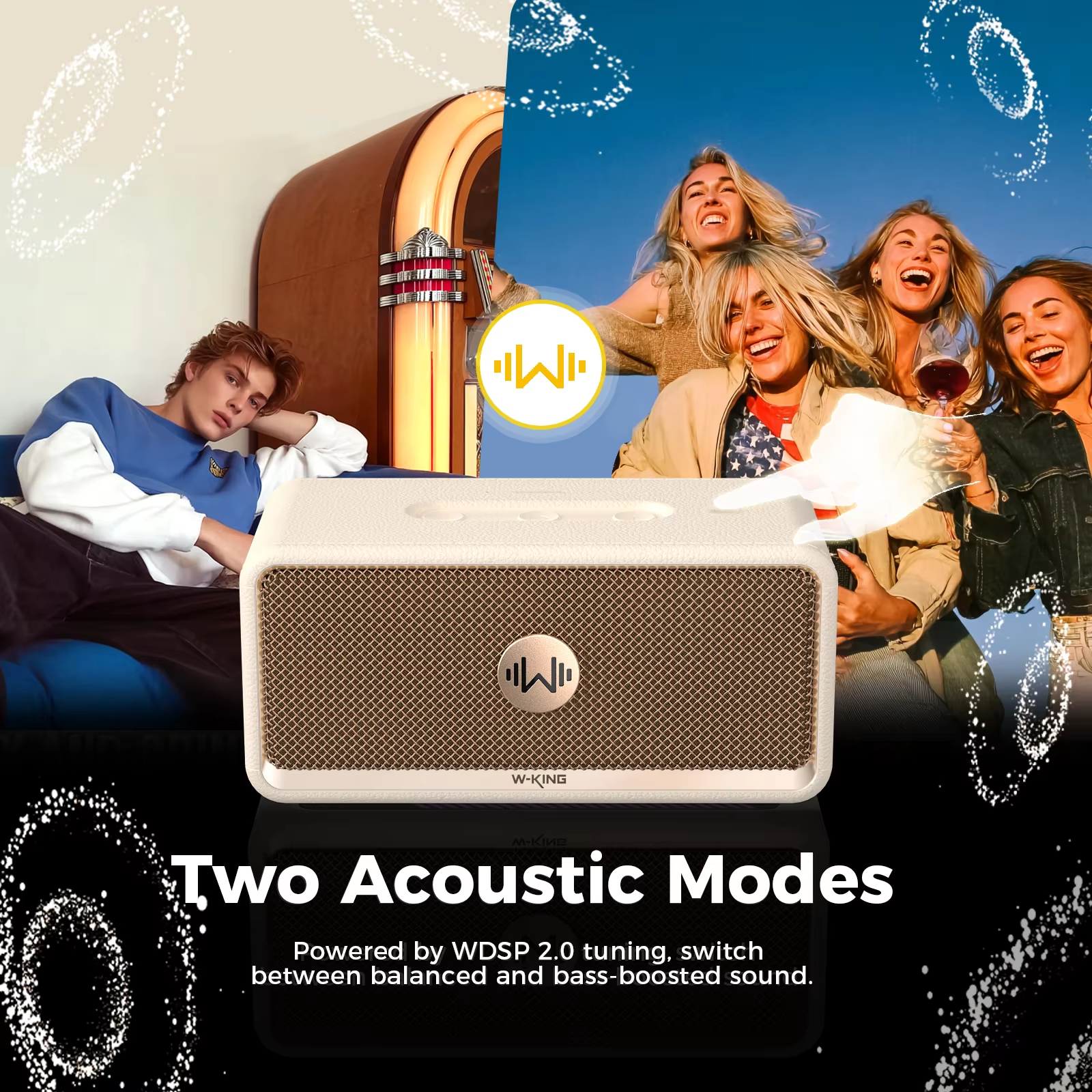 W-King H130 Boomboxes Speaker + Sub