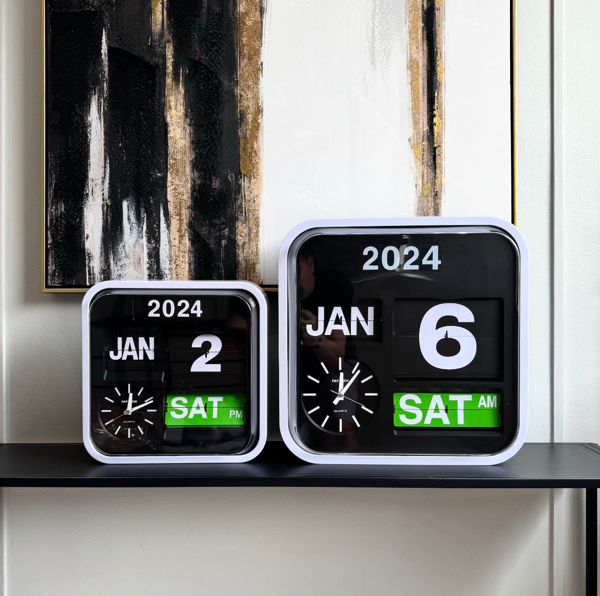 Fartech Auto Calendar Flip Clock